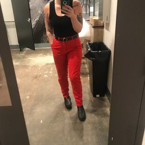 Big Bud Pencil Pants Mustang Red Size S